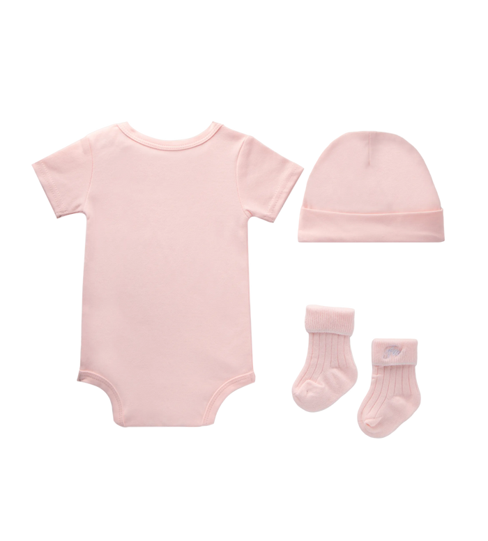 Baby Gift Set (baby suit, hat & socks) Pink
