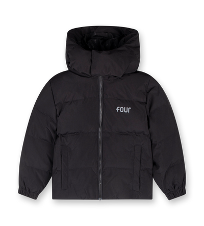 FOUR Logo puffer zwart