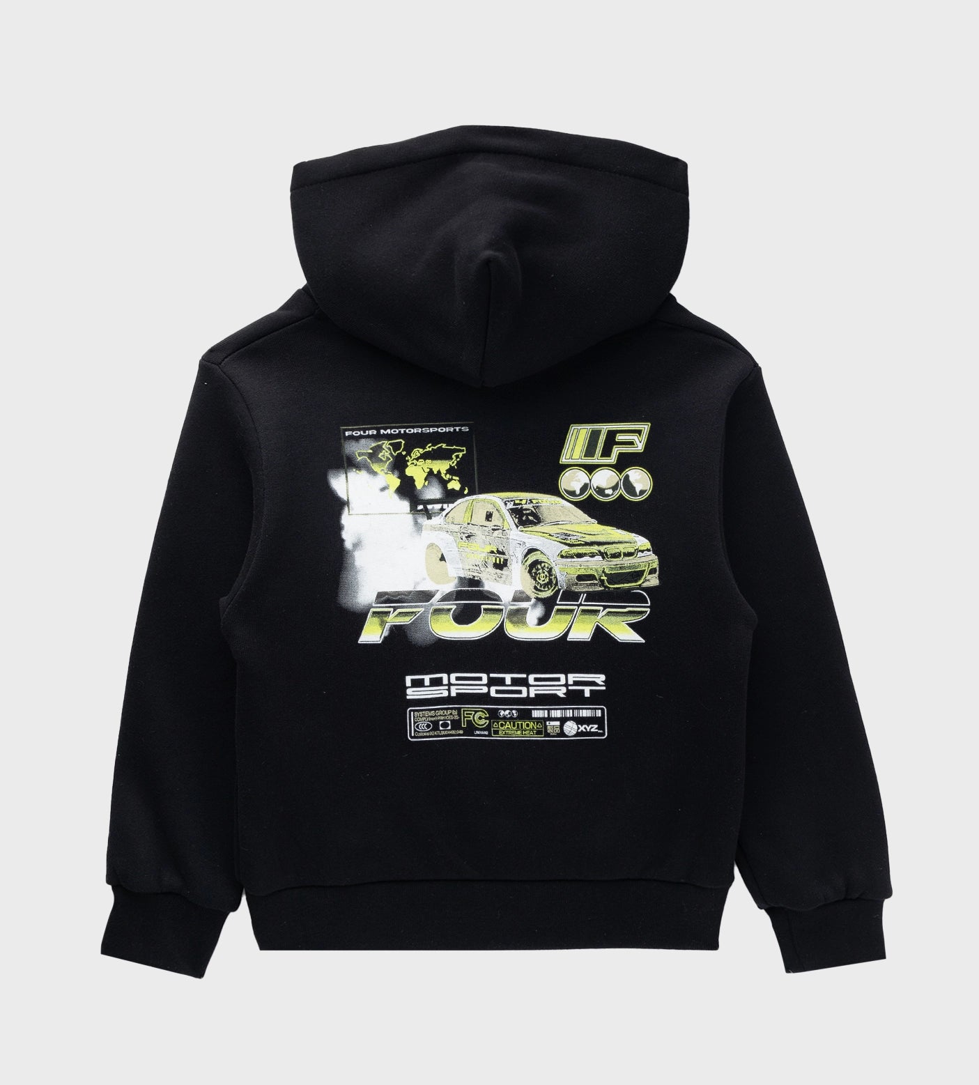 Car Graphic Hoodie Black