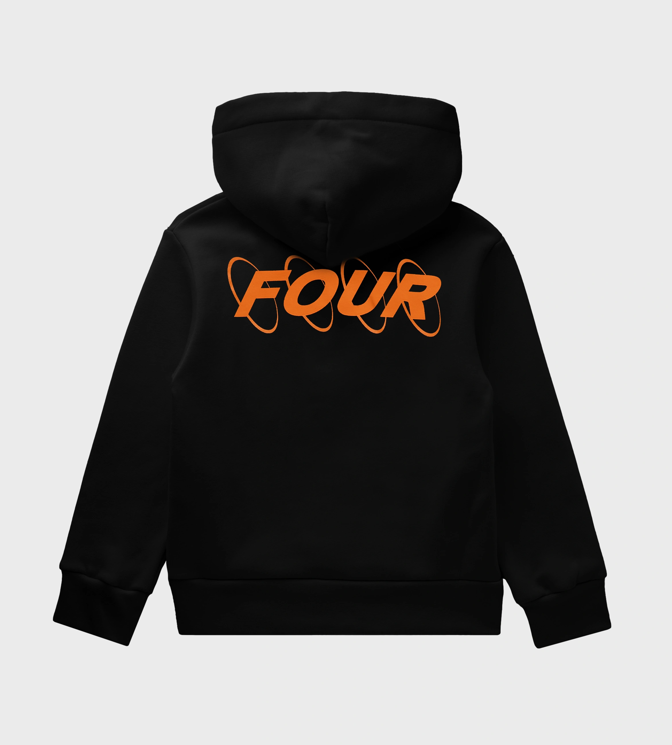 Circles Logo Hoodie Black Orange FOUR Kids