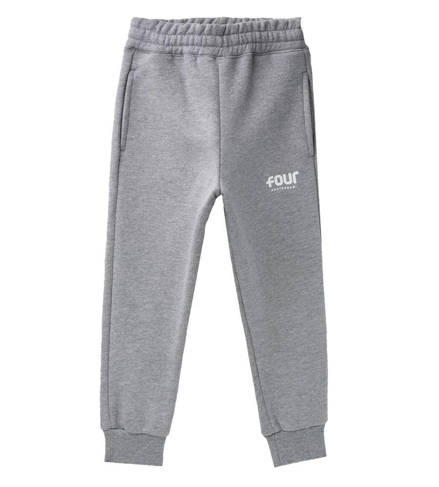 Logo joggingbroek grijs
