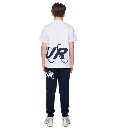 Big Circles T-shirt Wit/Marineblauw