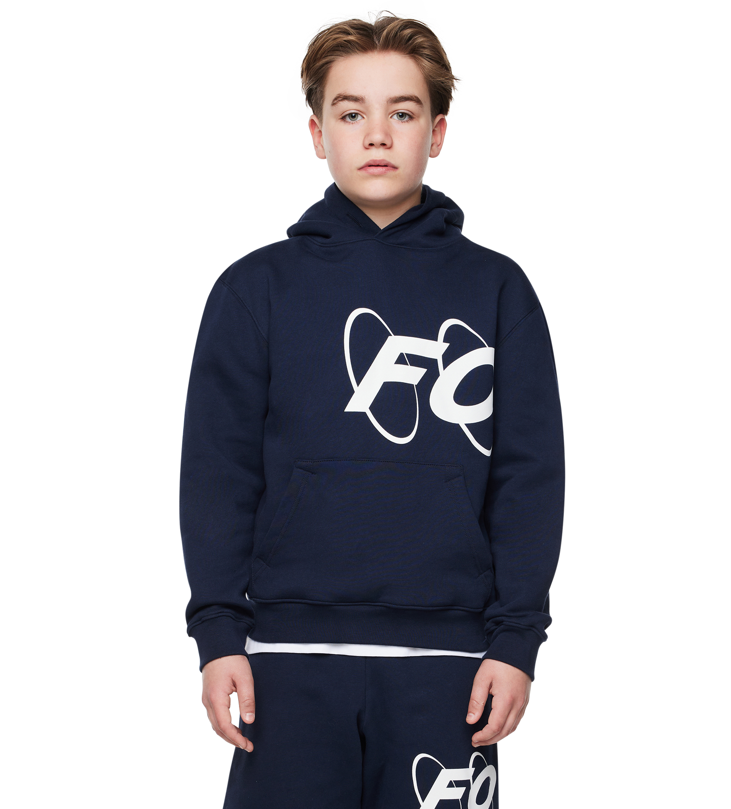 Big Circles Hoodie marineblauw