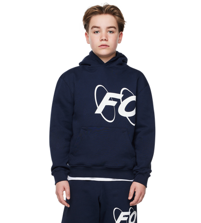 Big Circles Hoodie marineblauw