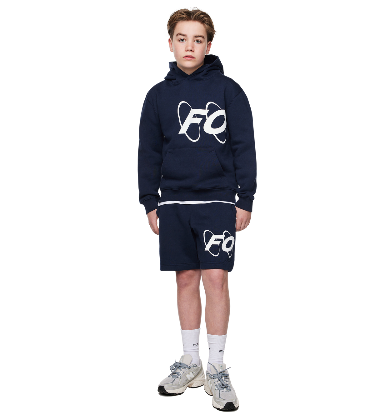Big Circles Hoodie marineblauw