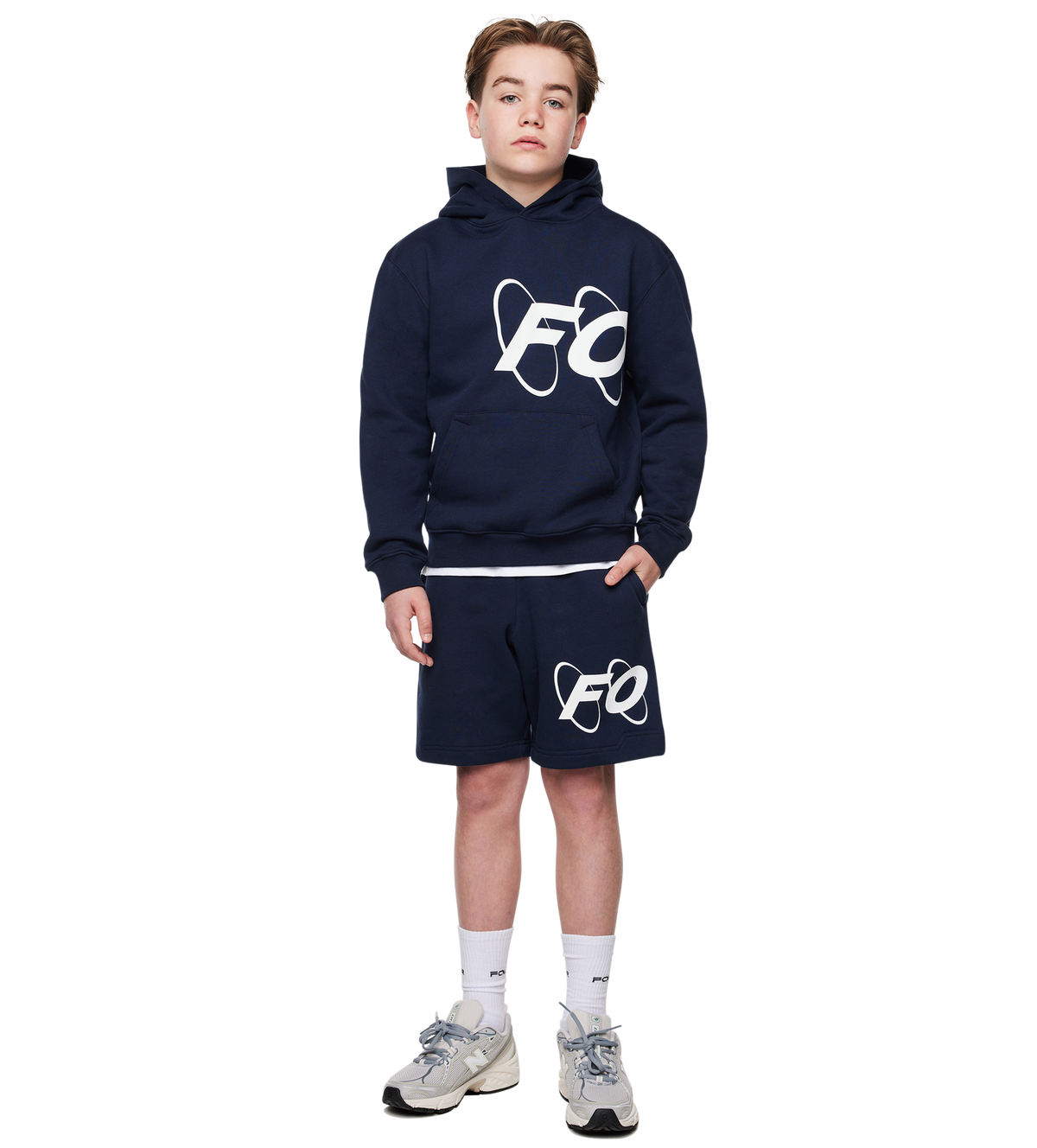 Big Circles Hoodie marineblauw