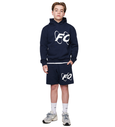 Big Circles Hoodie marineblauw