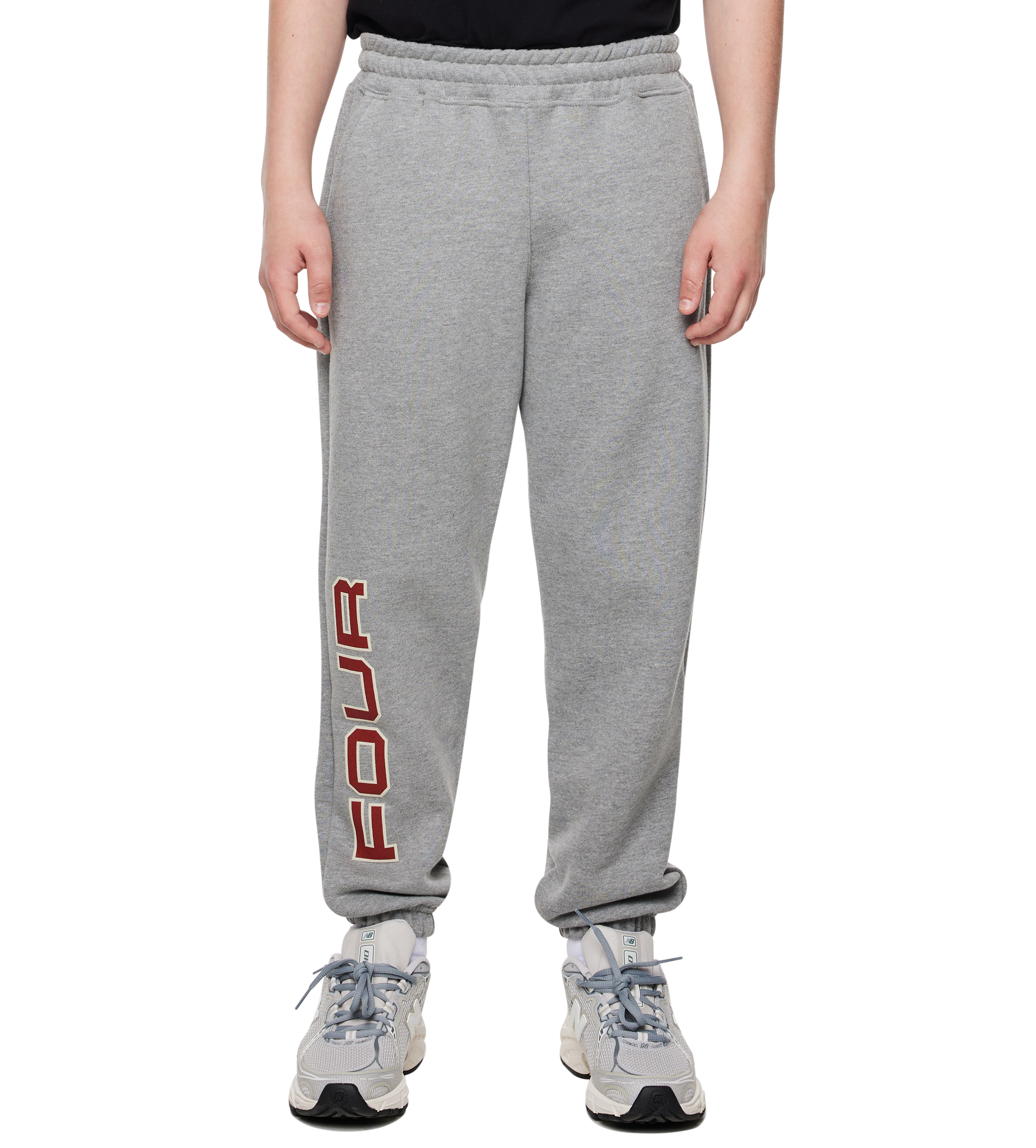 Bold Straight Leg Geboeid Grijs Melange