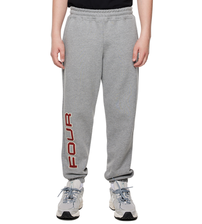 Bold Straight Leg Cuffed Grijs Melange