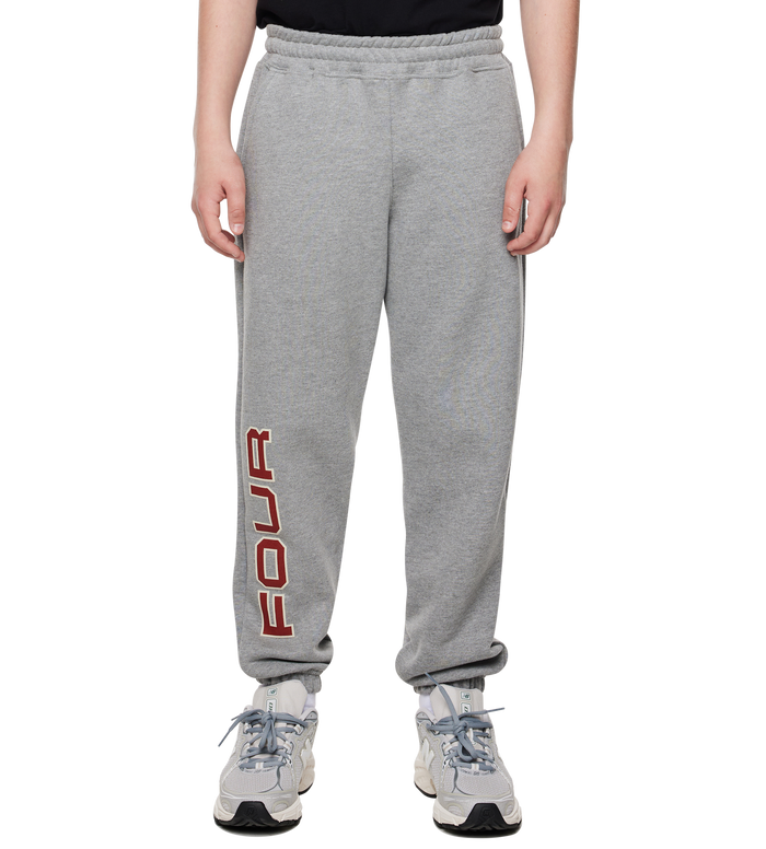 Bold Straight Leg Cuffed Grey Melange