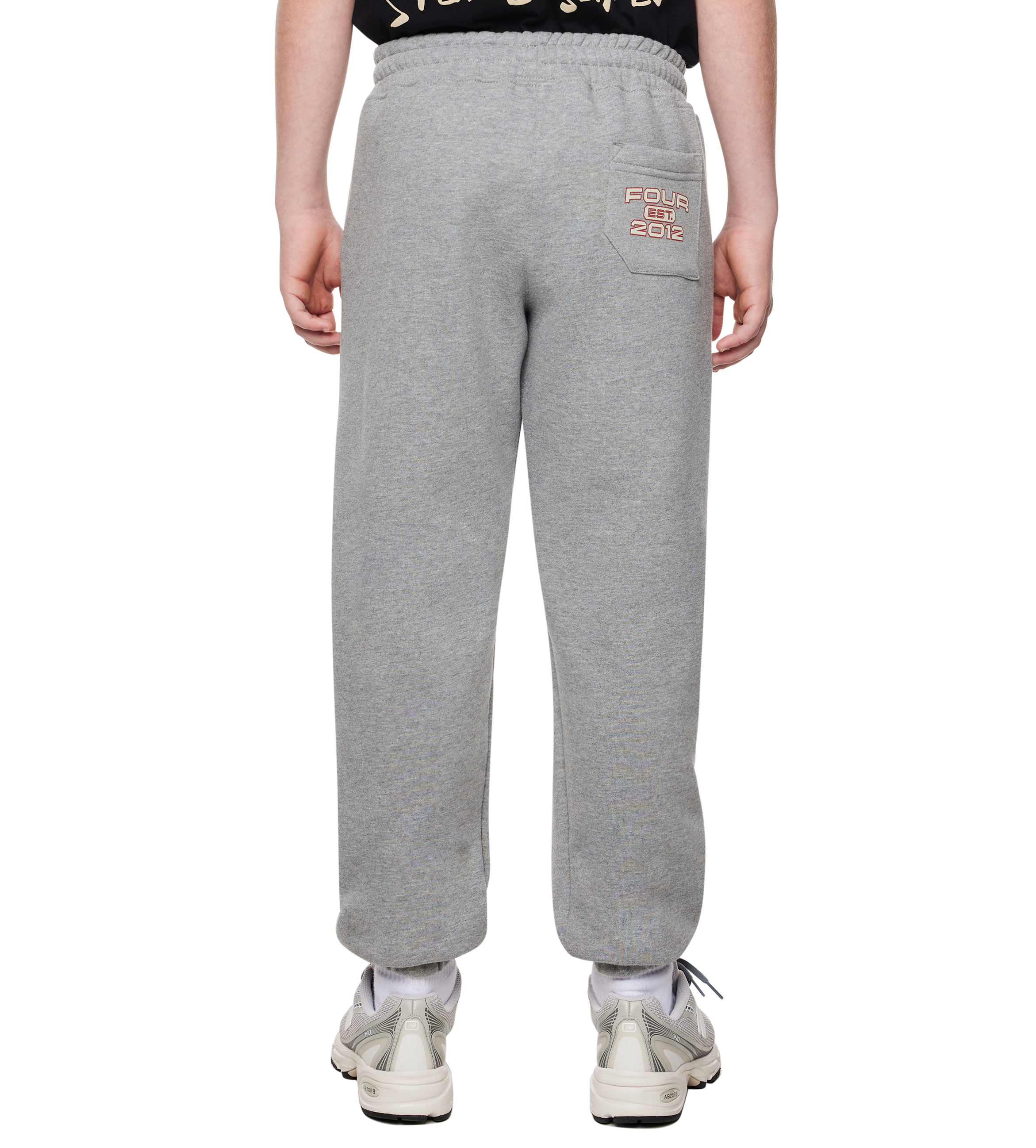 Bold Straight Leg Geboeid Grijs Melange