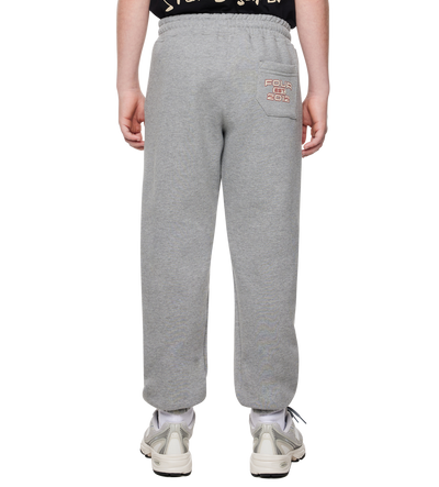 Bold Straight Leg Cuffed Grijs Melange