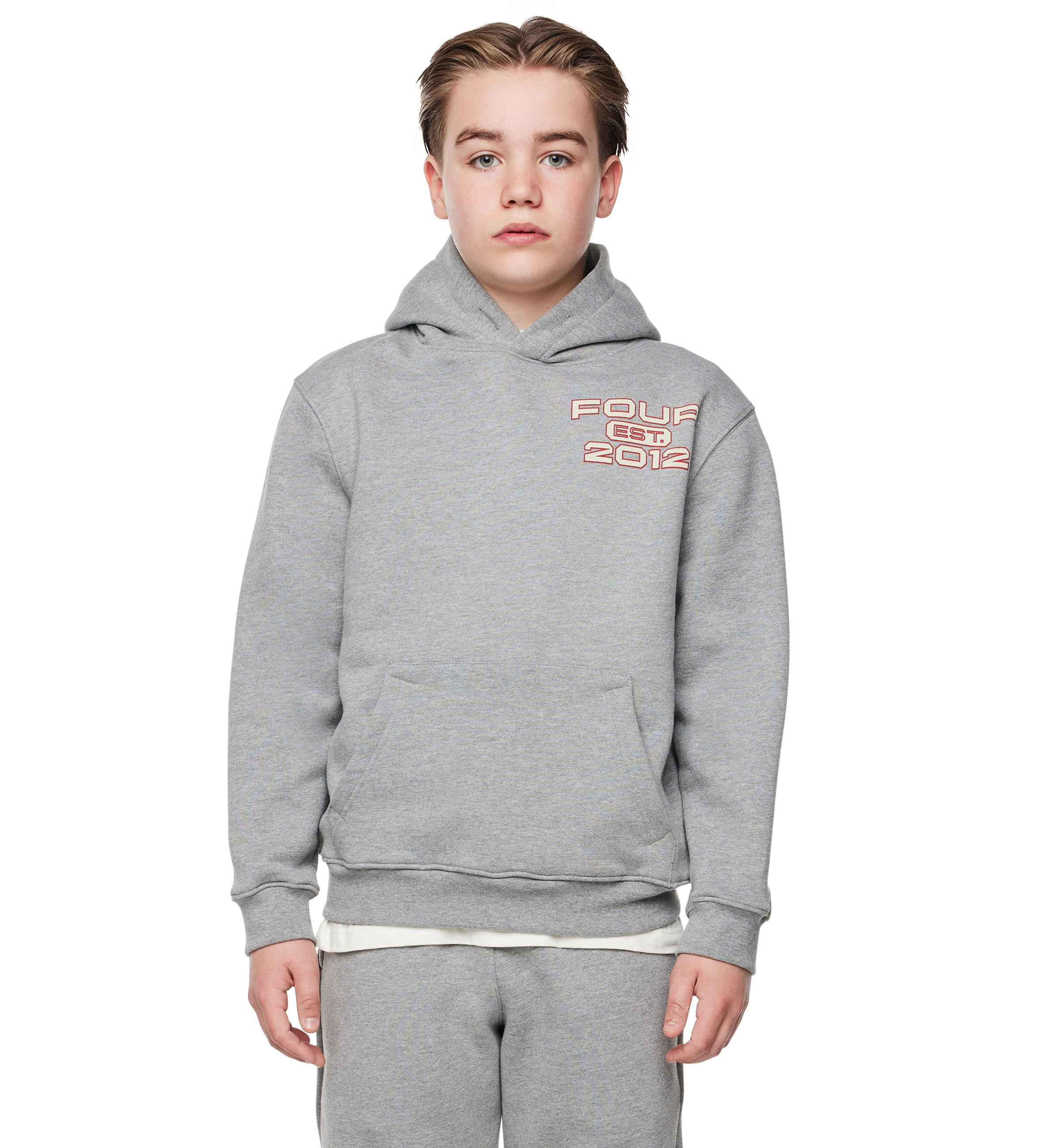 Bold Hoodie Grijs Melange