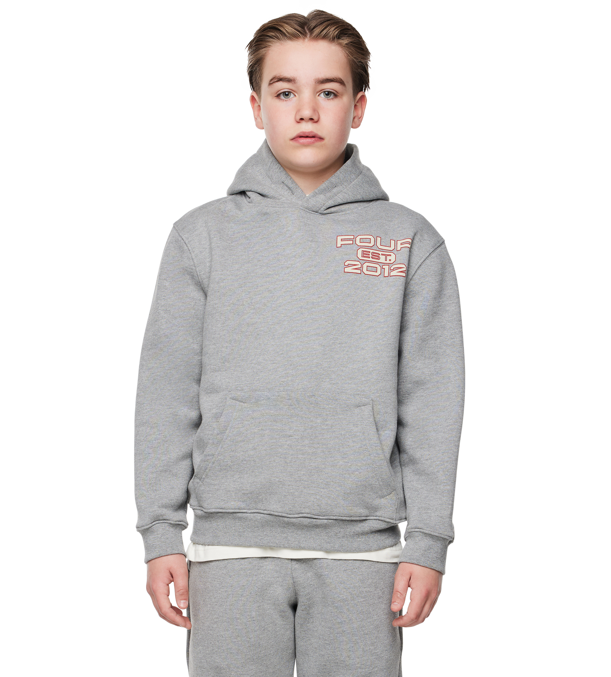 Bold Hoodie Grijs Melange