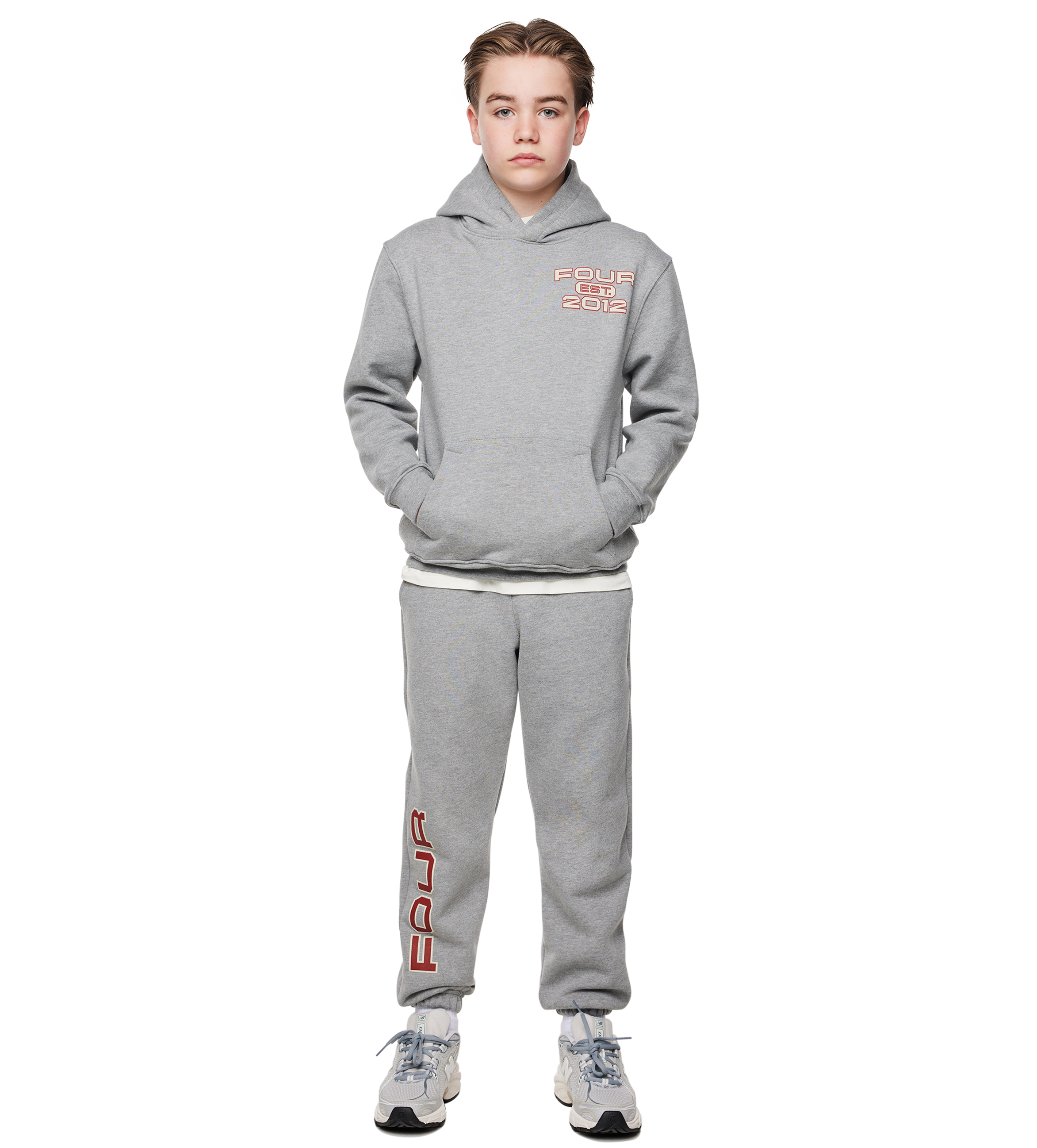 Bold Hoodie Grijs Melange