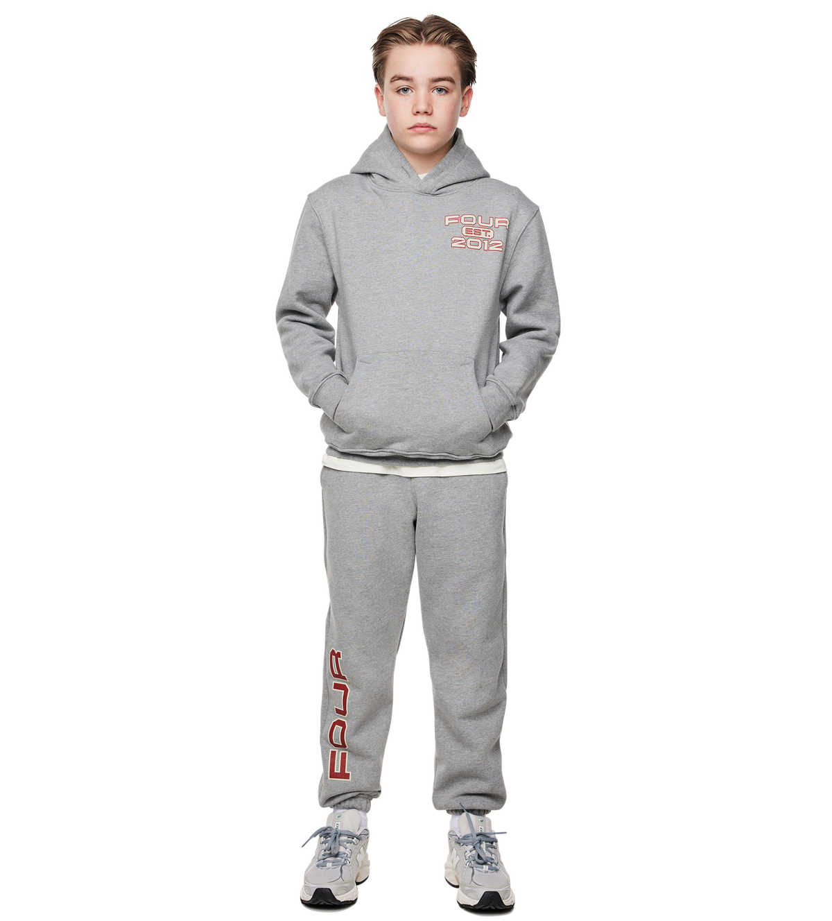 Bold Hoodie Grijs Melange
