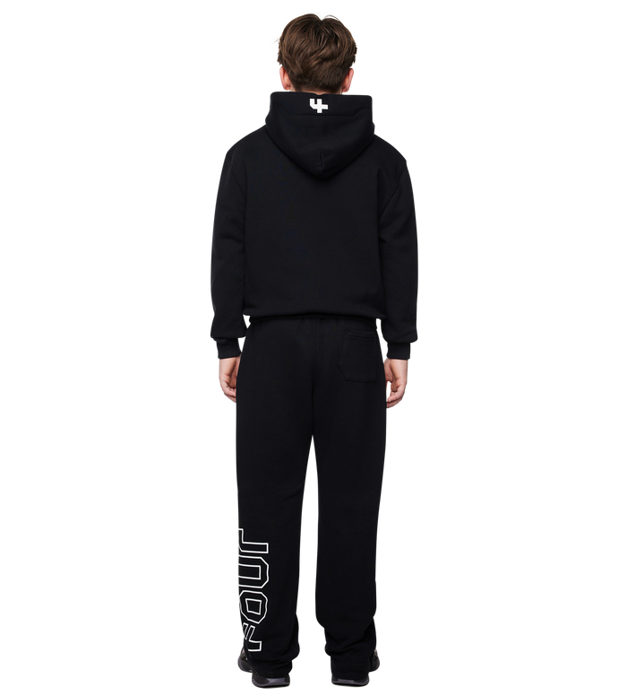 Outline Zip Up Hoodie Zwart