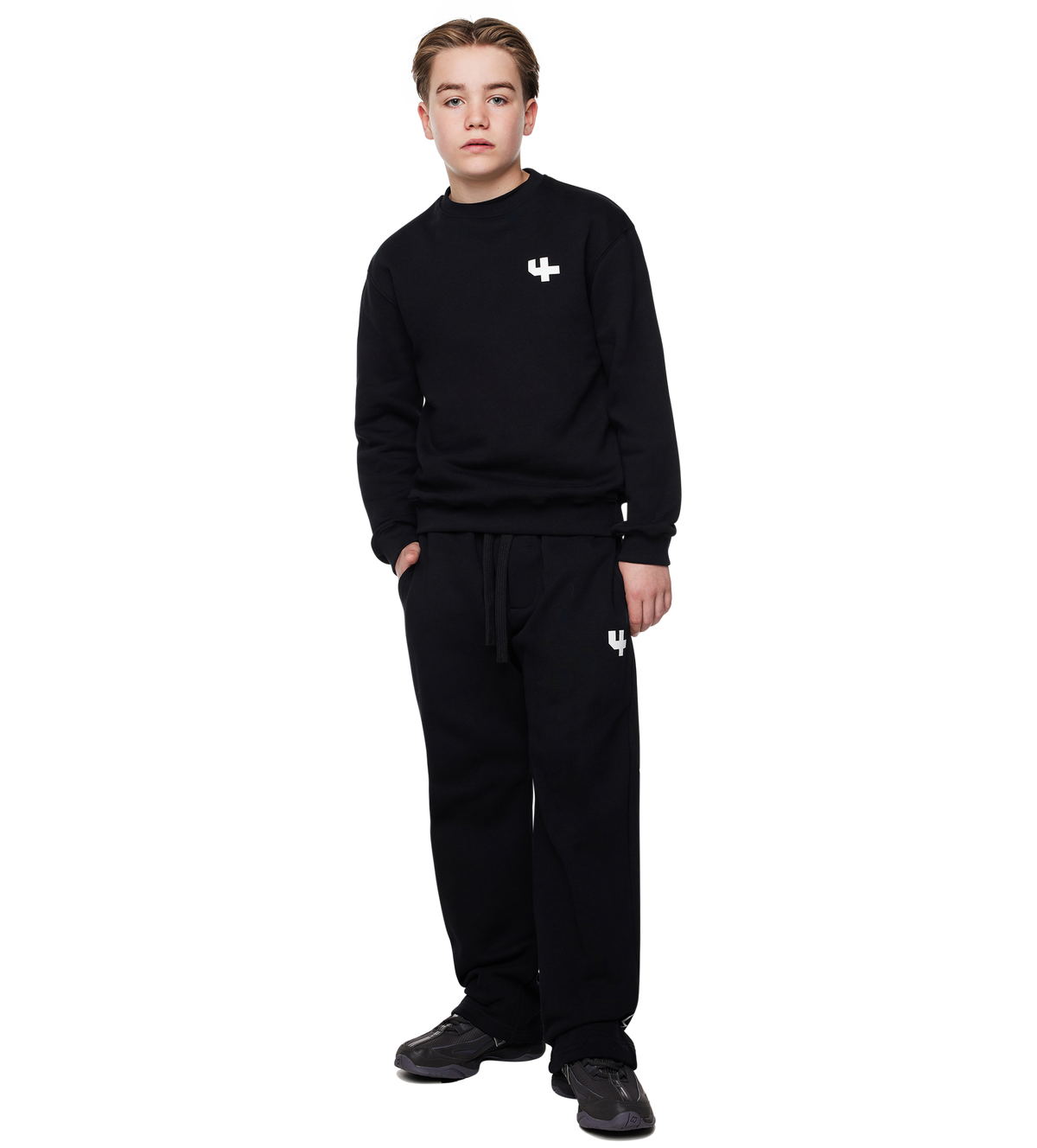 Outline Crewneck Zwart