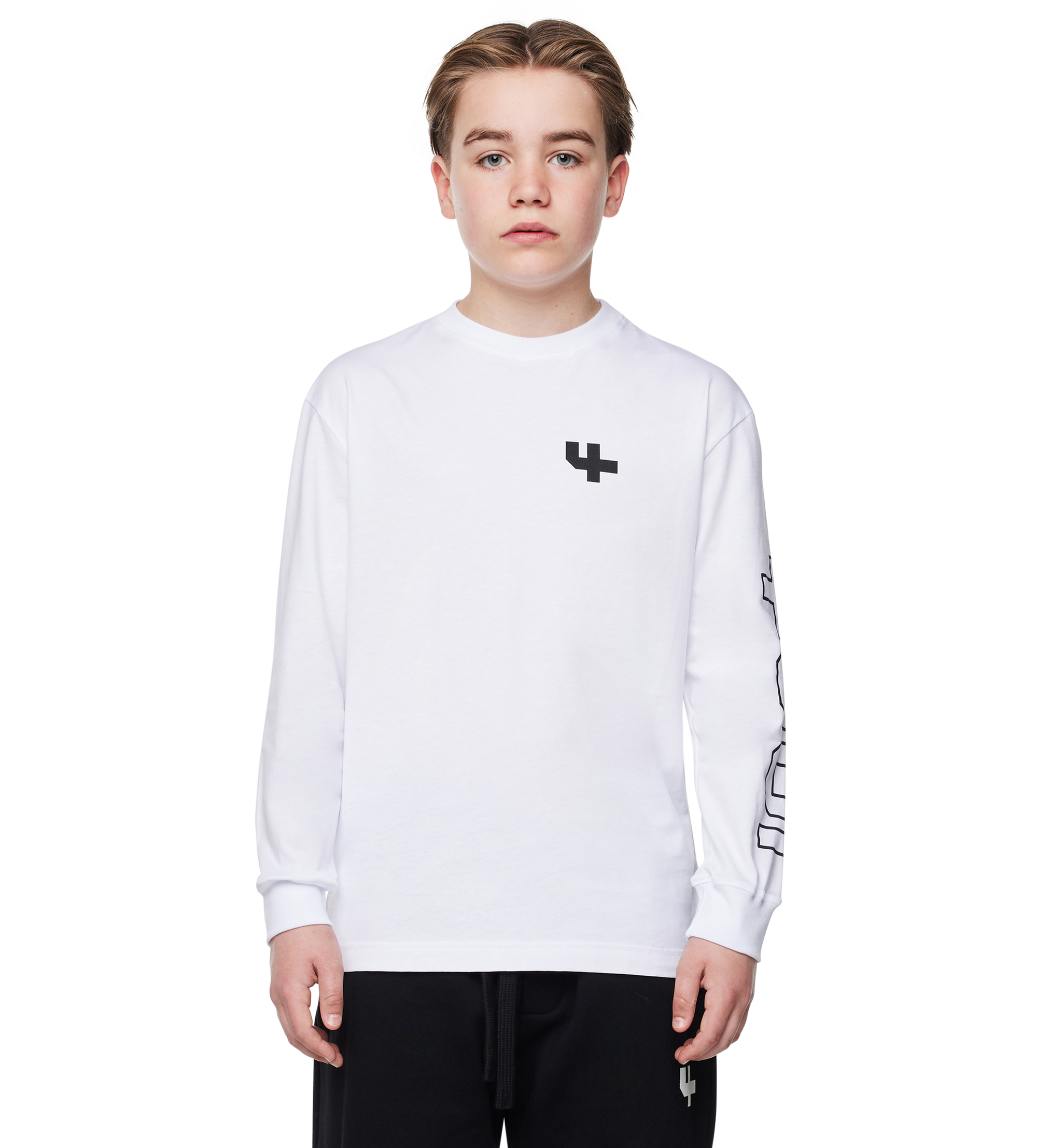 Outline Longsleeve Cuffed wit