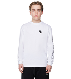 Outline Longsleeve Cuffed White