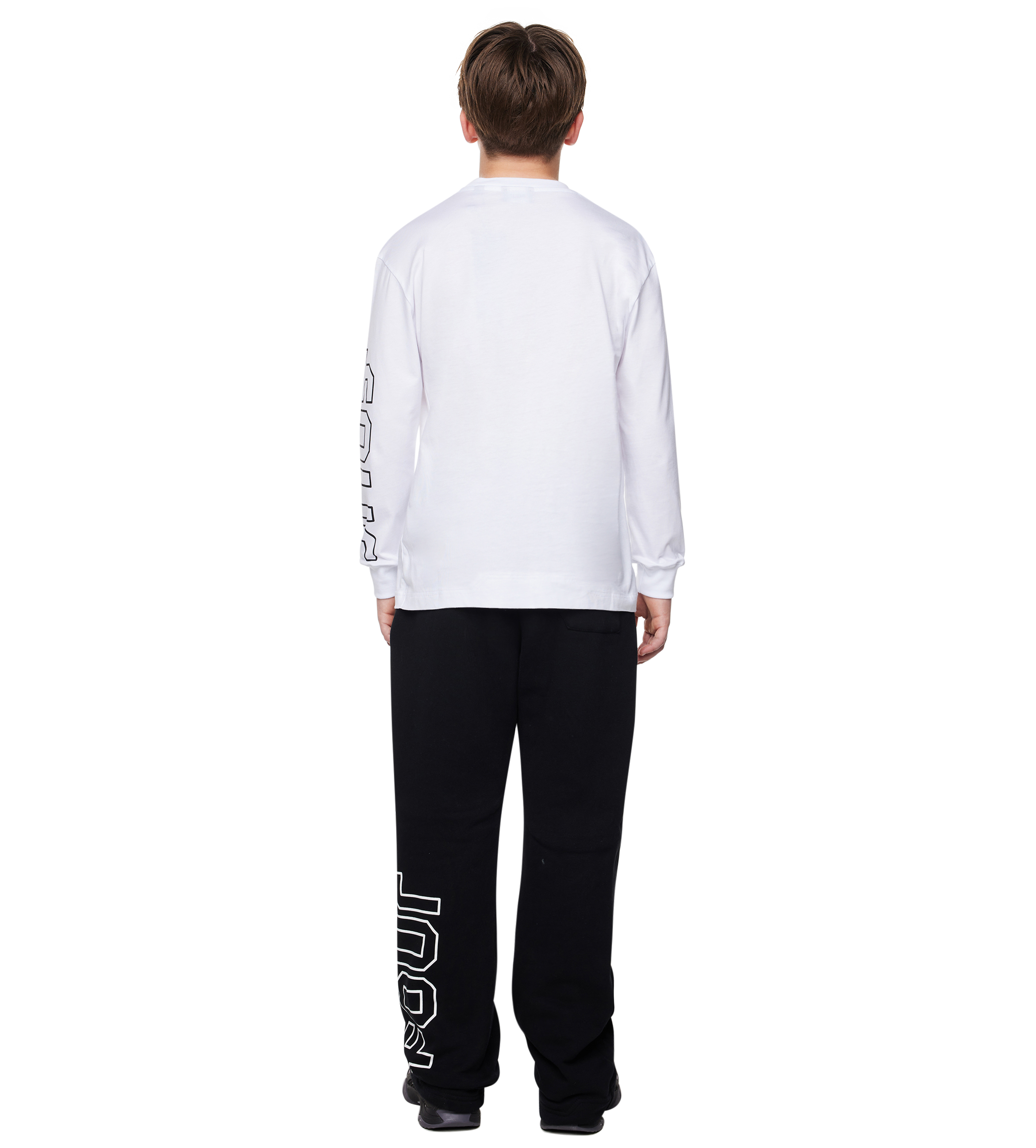 Outline Longsleeve Cuffed White