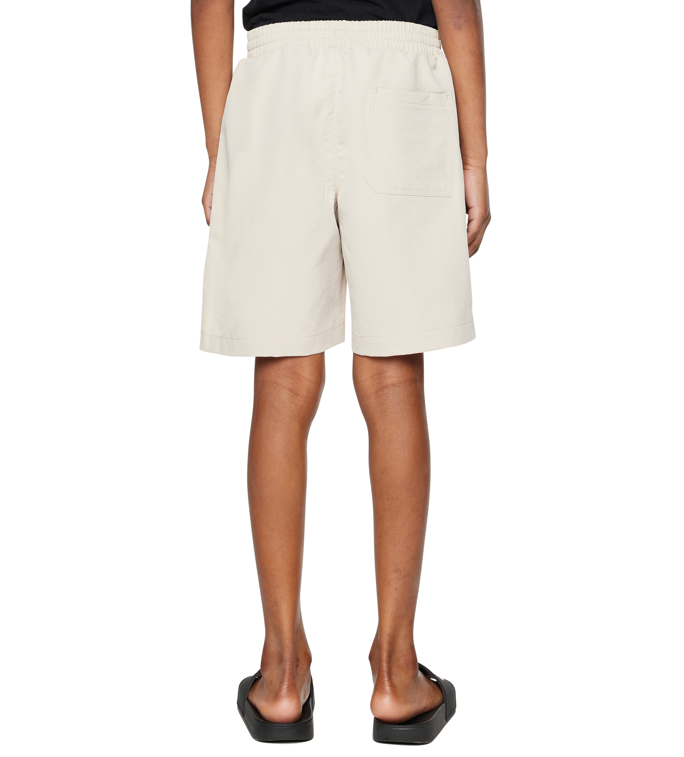 Script Shorts Beige