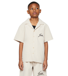 Script SS Shirt Beige