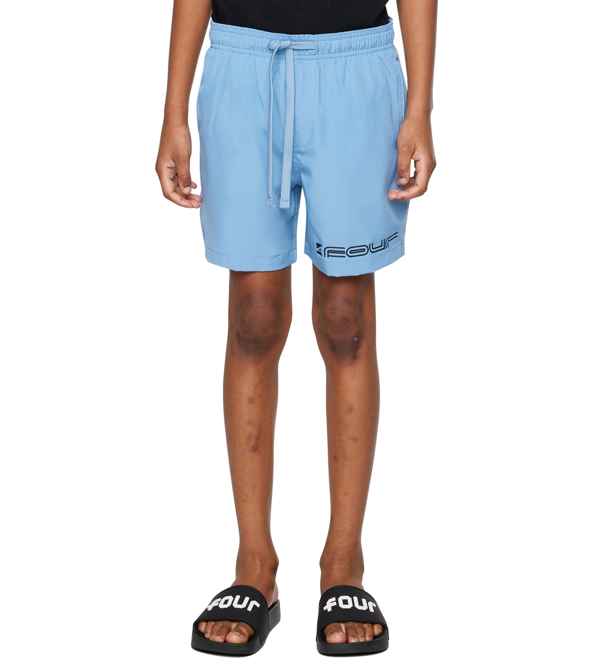Topo Swim Shorts Faded Denim