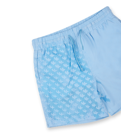 FOUR 4AOP Swim Shorts in Blue/ White