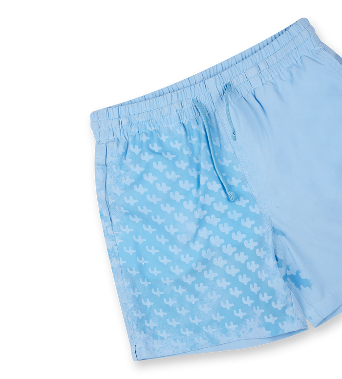 FOUR 4AOP Swim Shorts in Blue/ White