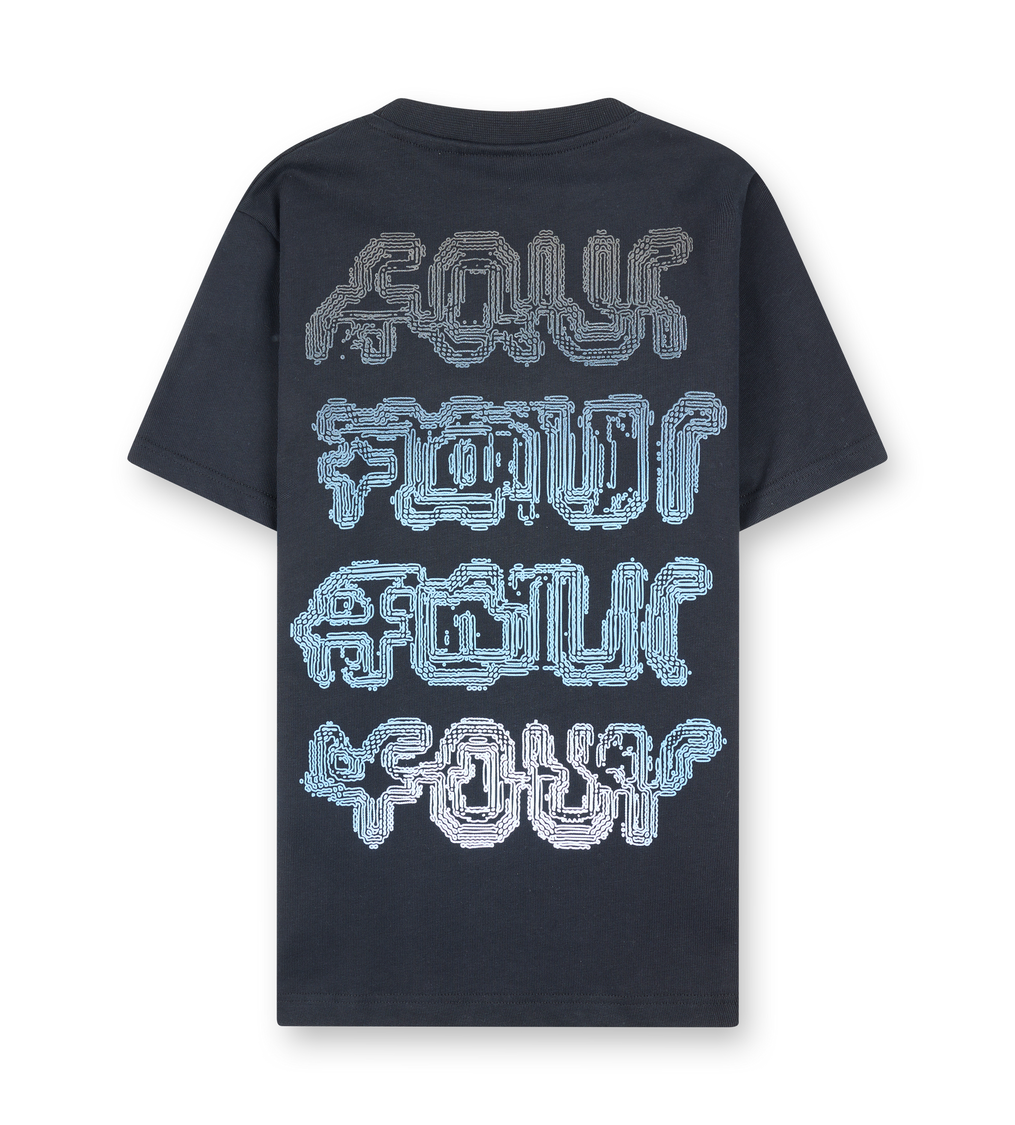 Glitch T-shirt Zwart