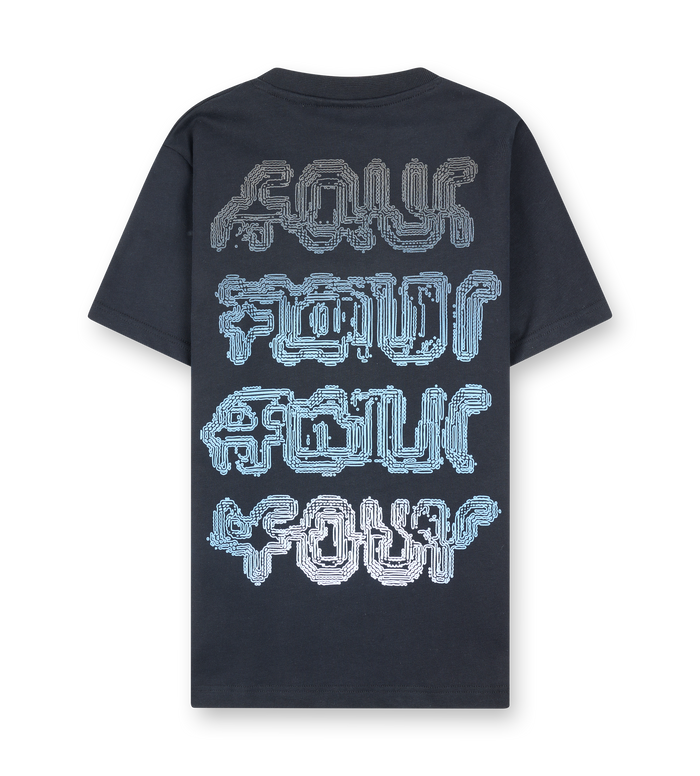 Glitch T-shirt Zwart