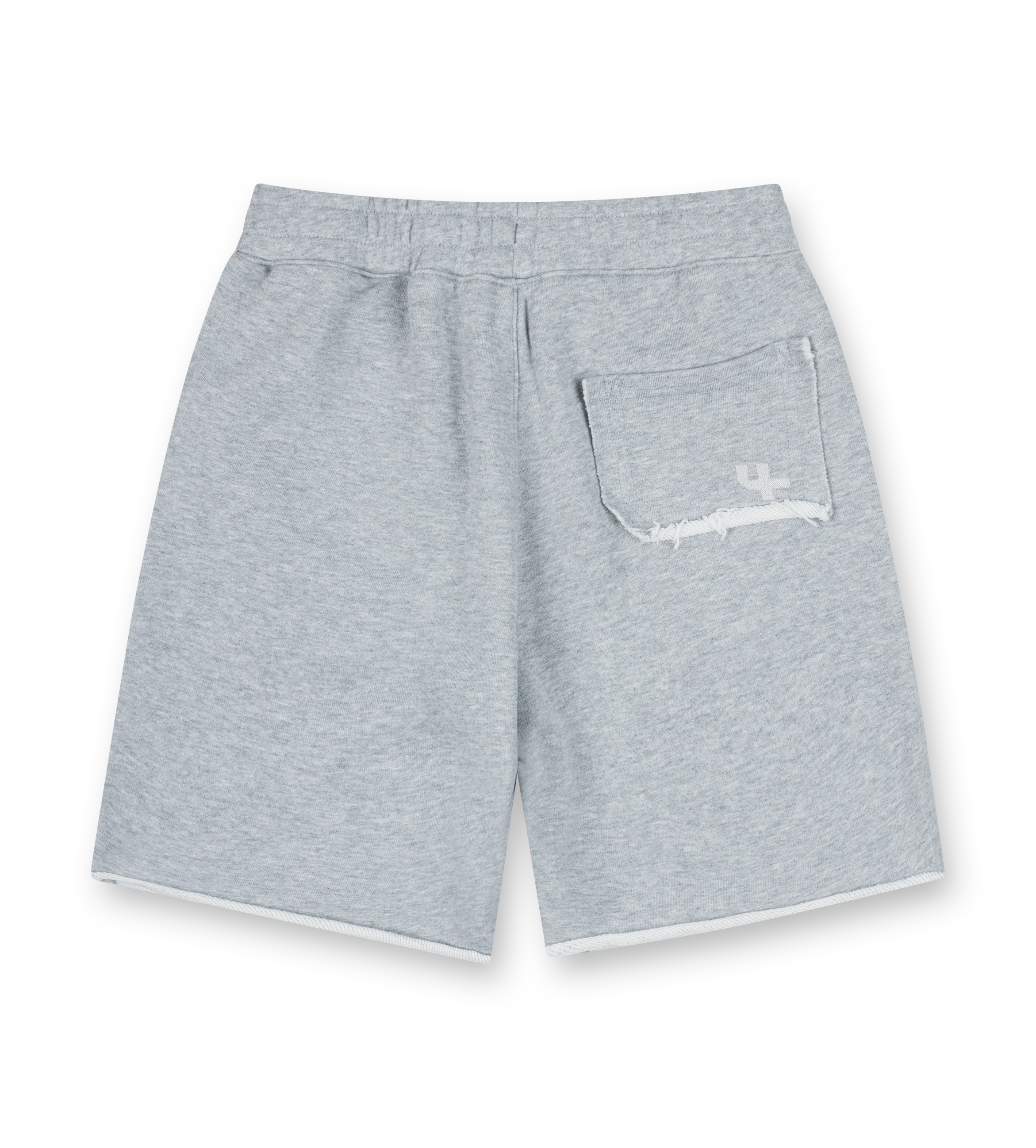 Raw Edge Shorts Grey Melange