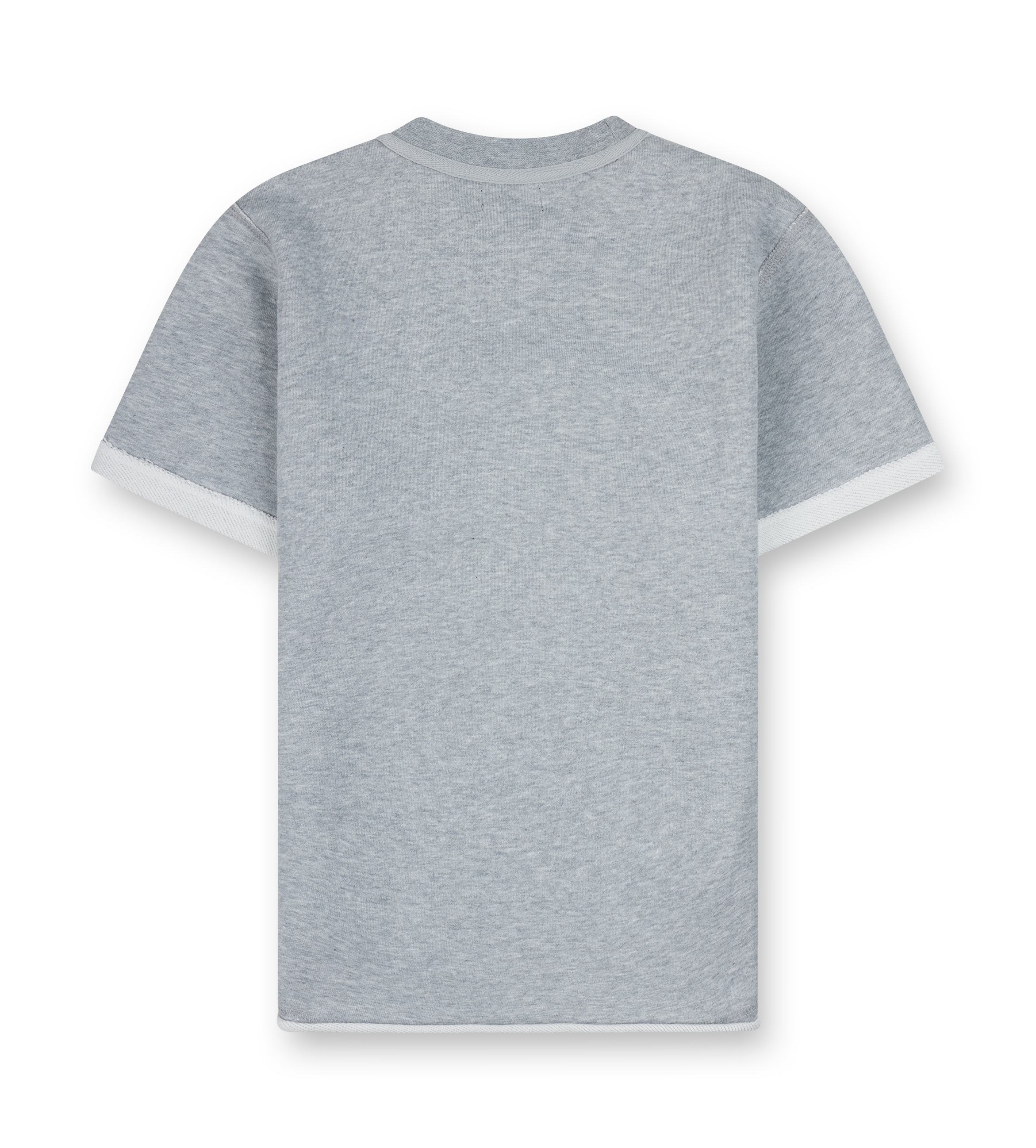 Raw Edge T-Shirt Grey Melange