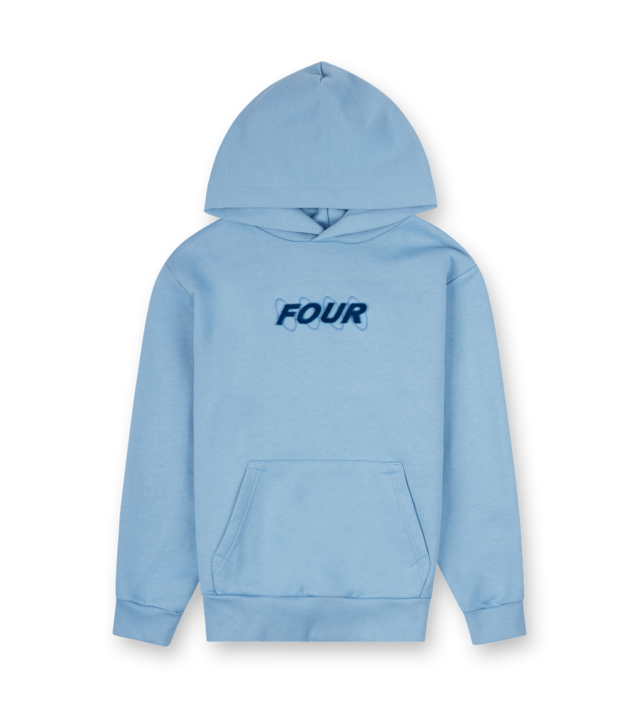 Soft Circles Hoodie Faded Denim