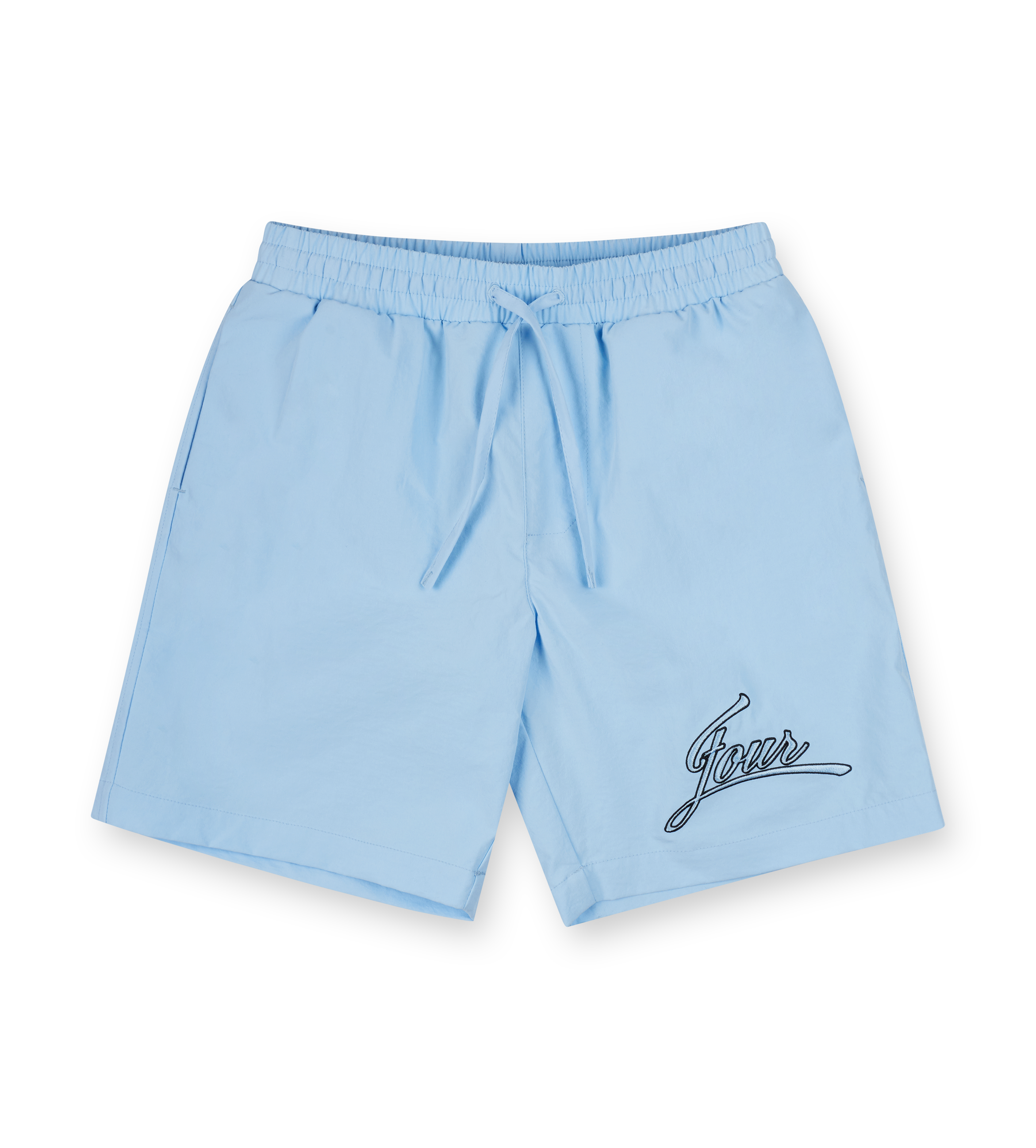 Script Shorts Ballade Blauw