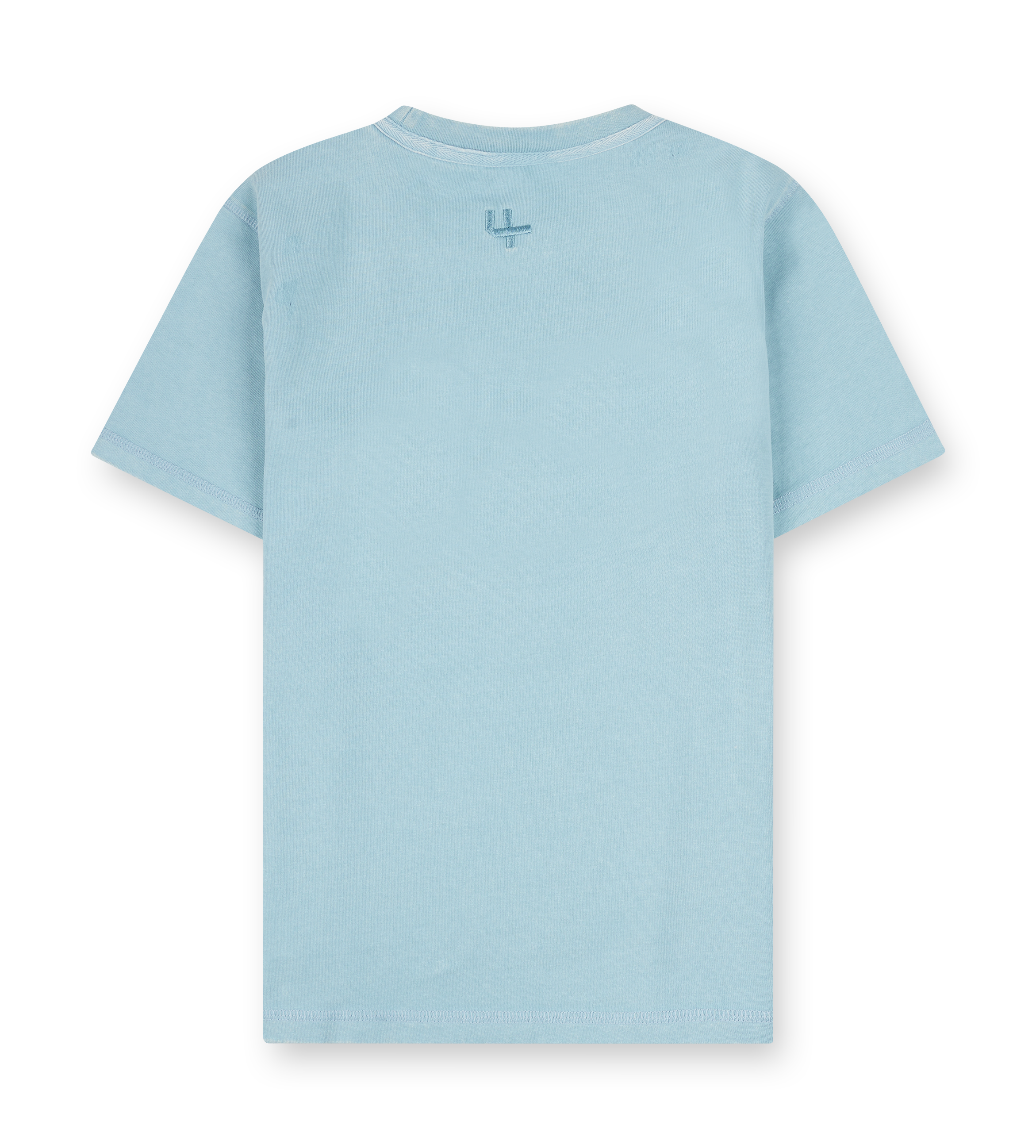 Destroyed T-Shirt Washed  Aqua Gray
