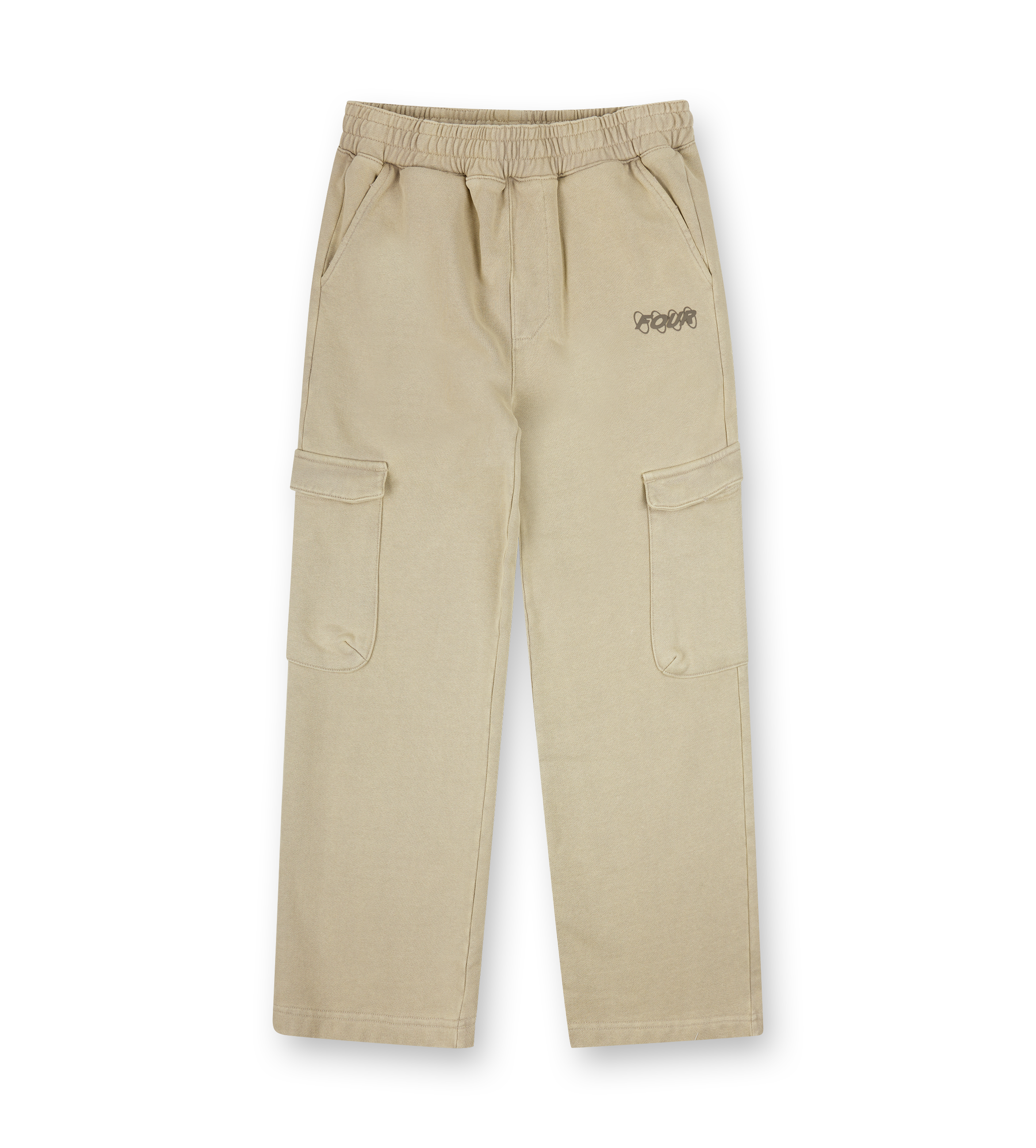 Circles Cargo joggingbroek gewassen havermout