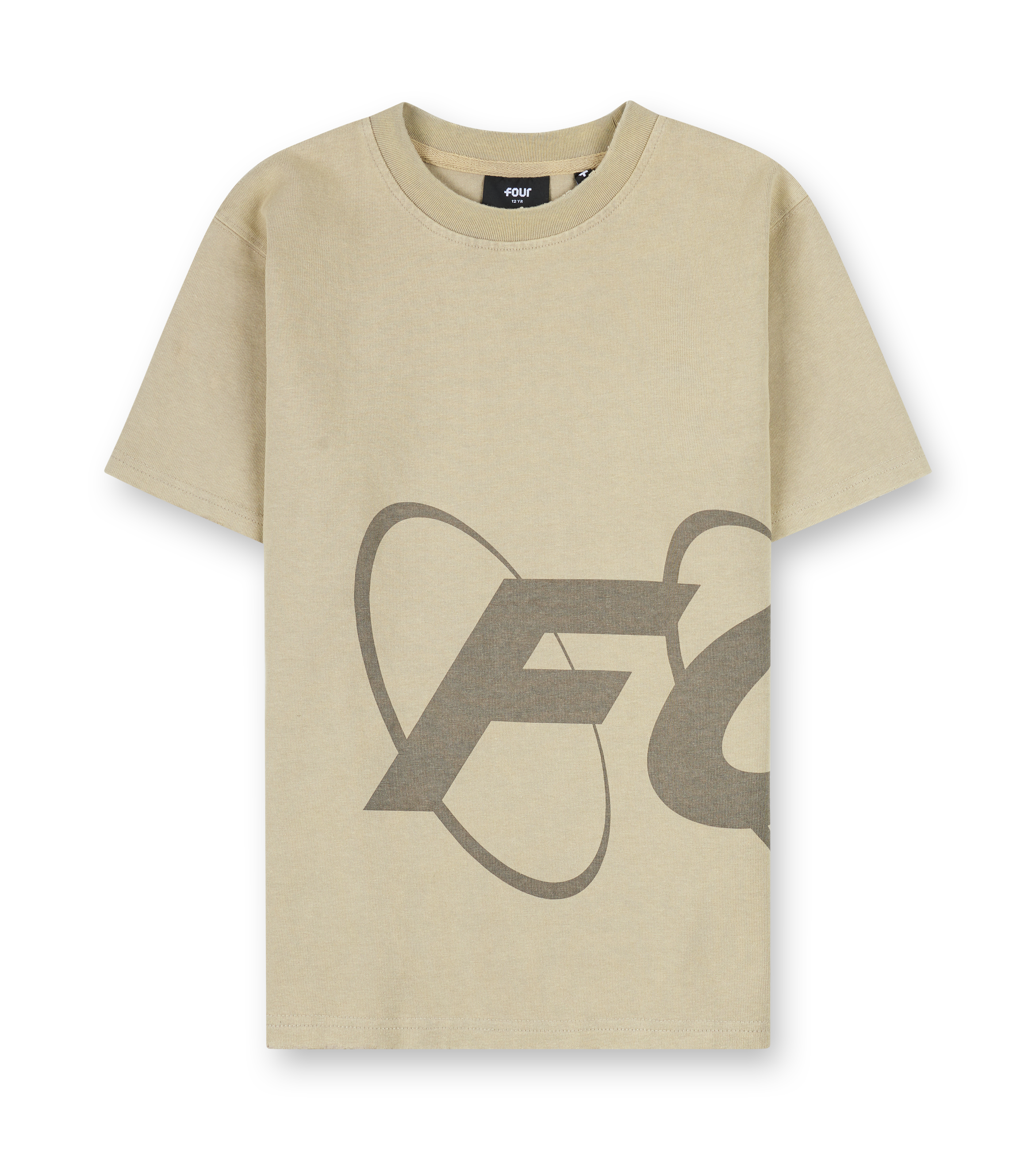 Big Circles T-Shirt Washed Oatmeal