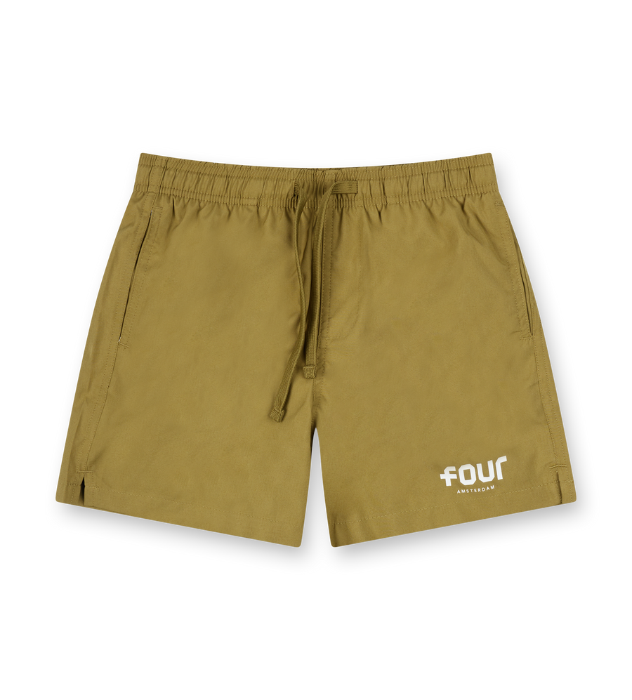 Logo 4AOP Swim Shorts Olive