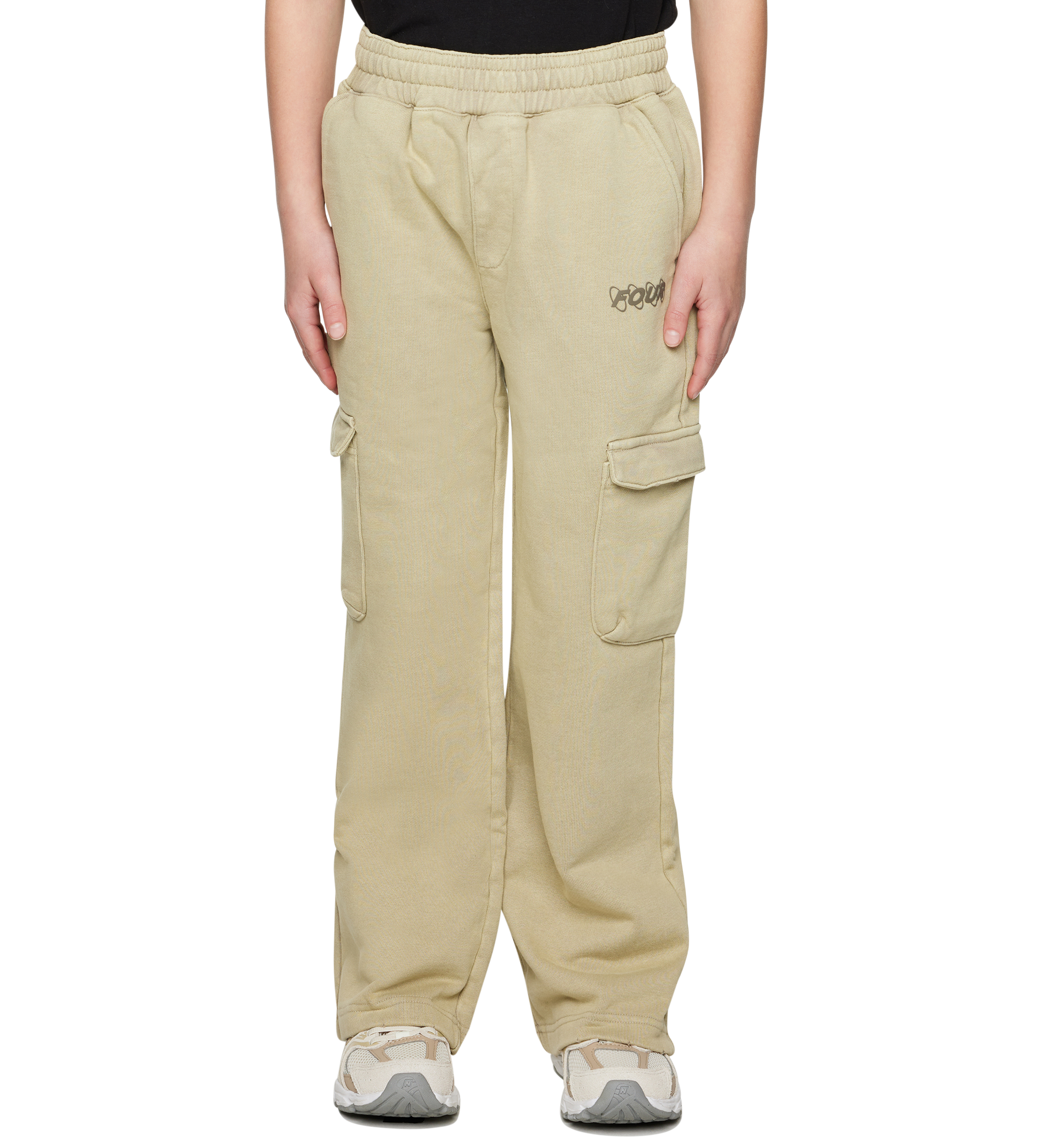 Circles Cargo joggingbroek gewassen havermout