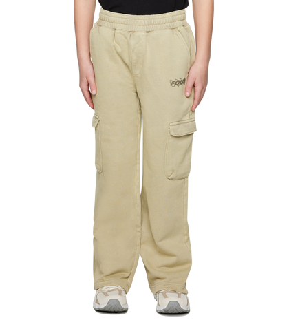 Circles Cargo Sweatpants Washed Oatmeal