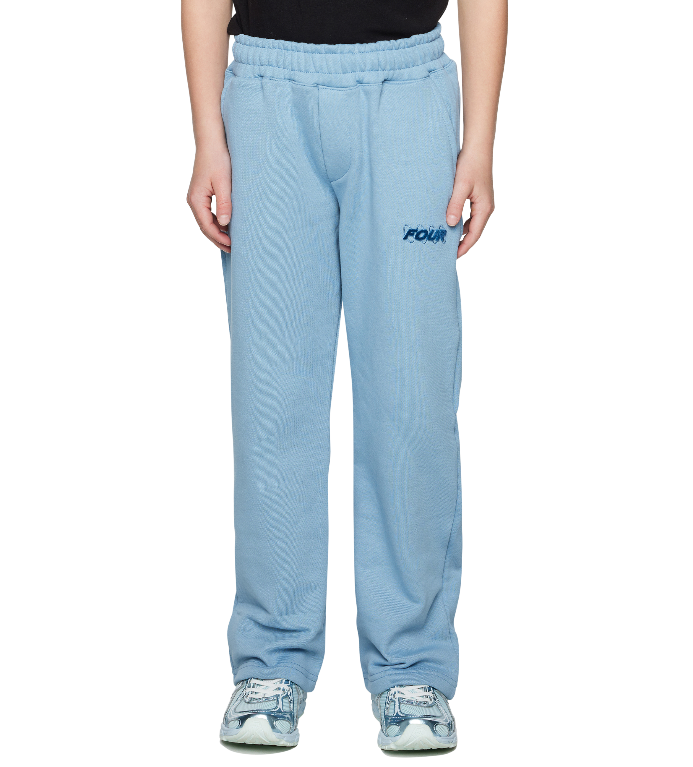 Soft Circles Straight Leg Faded Denim