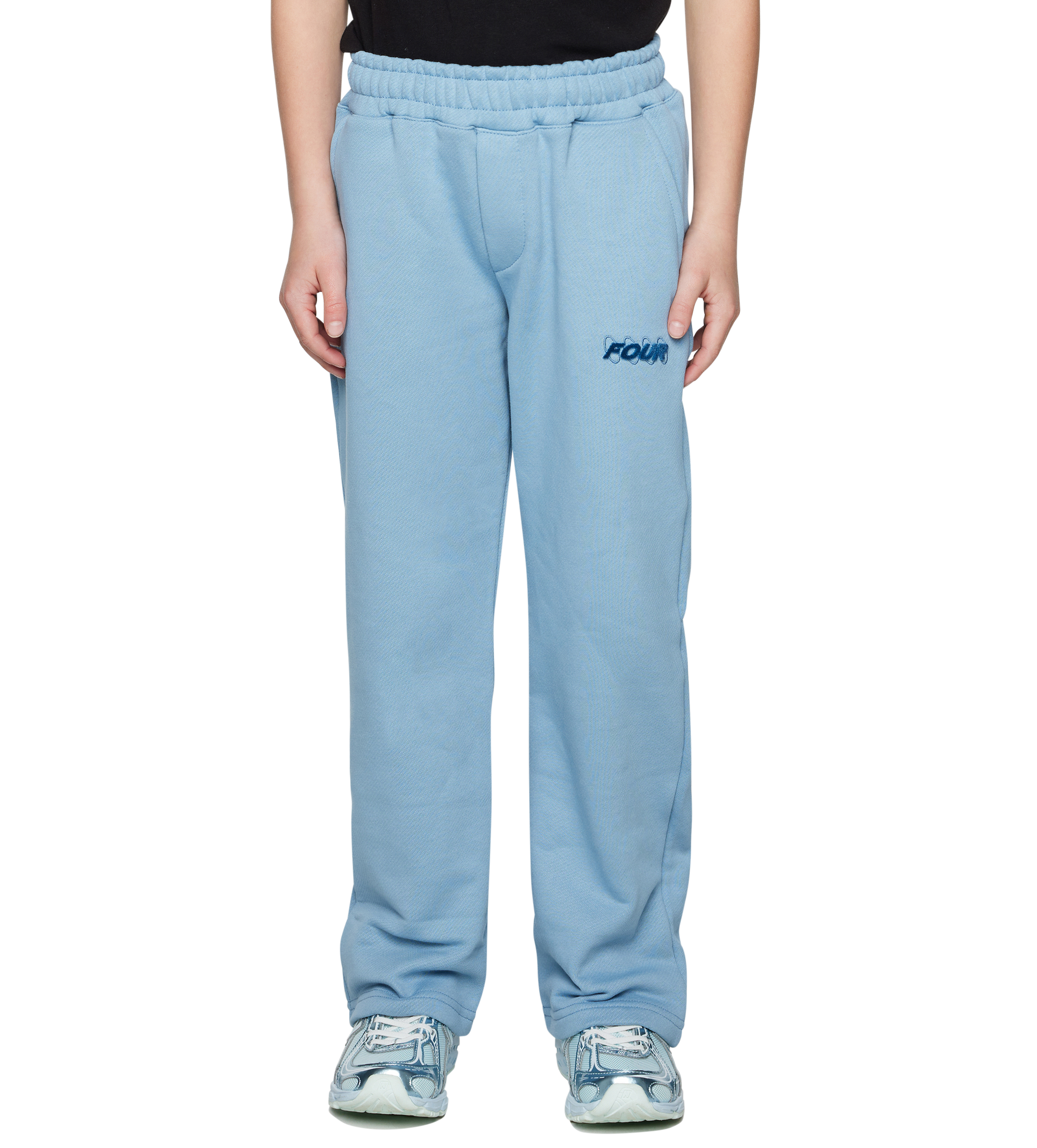 Soft Circles Straight Leg Faded Denim