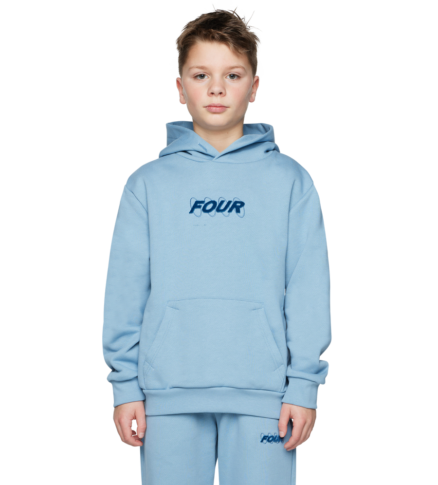 Soft Circles Hoodie Faded Denim