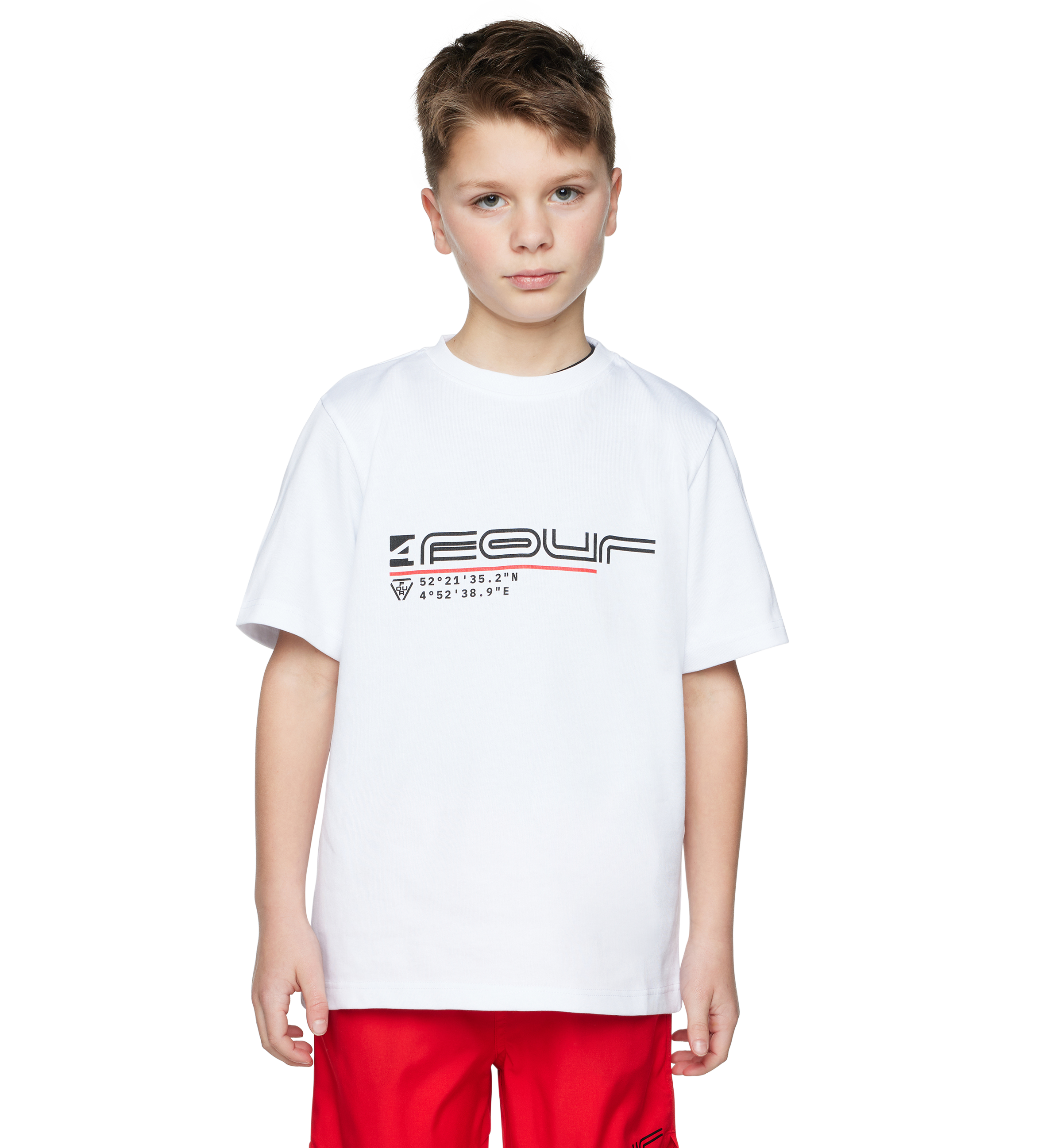 Topo T-Shirt White/ Orange