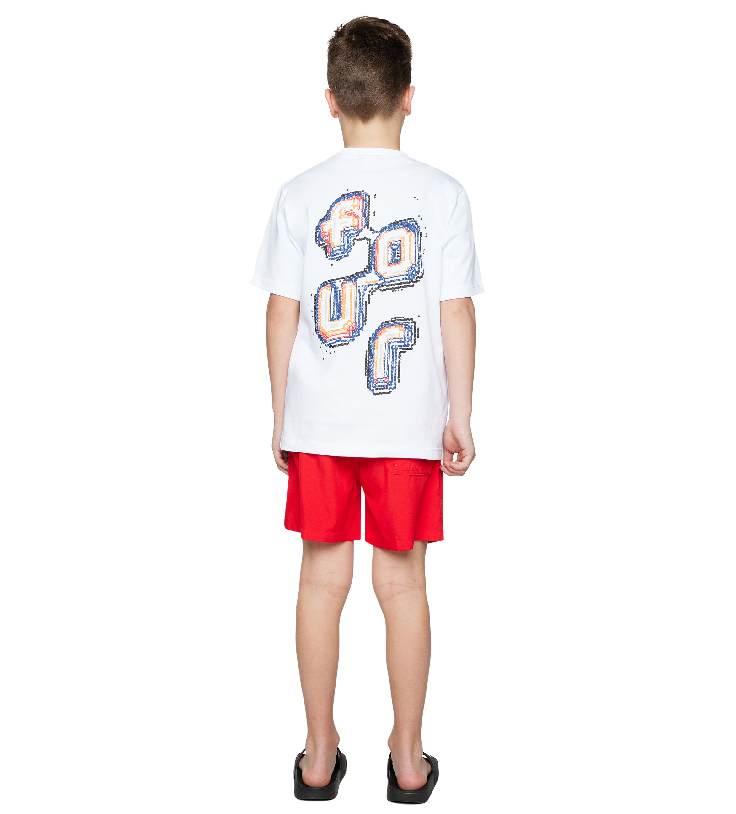 Topo T-Shirt White/ Orange