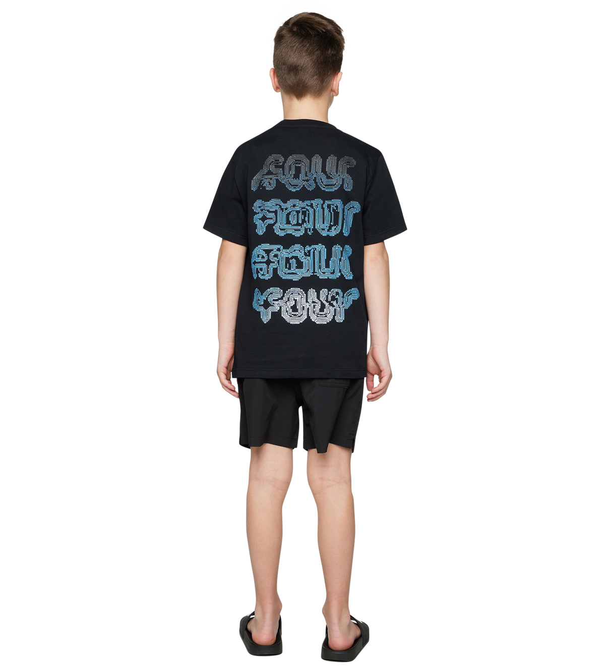 Glitch T-shirt Zwart