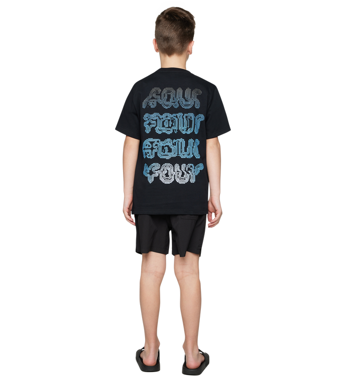 Glitch T-shirt Zwart