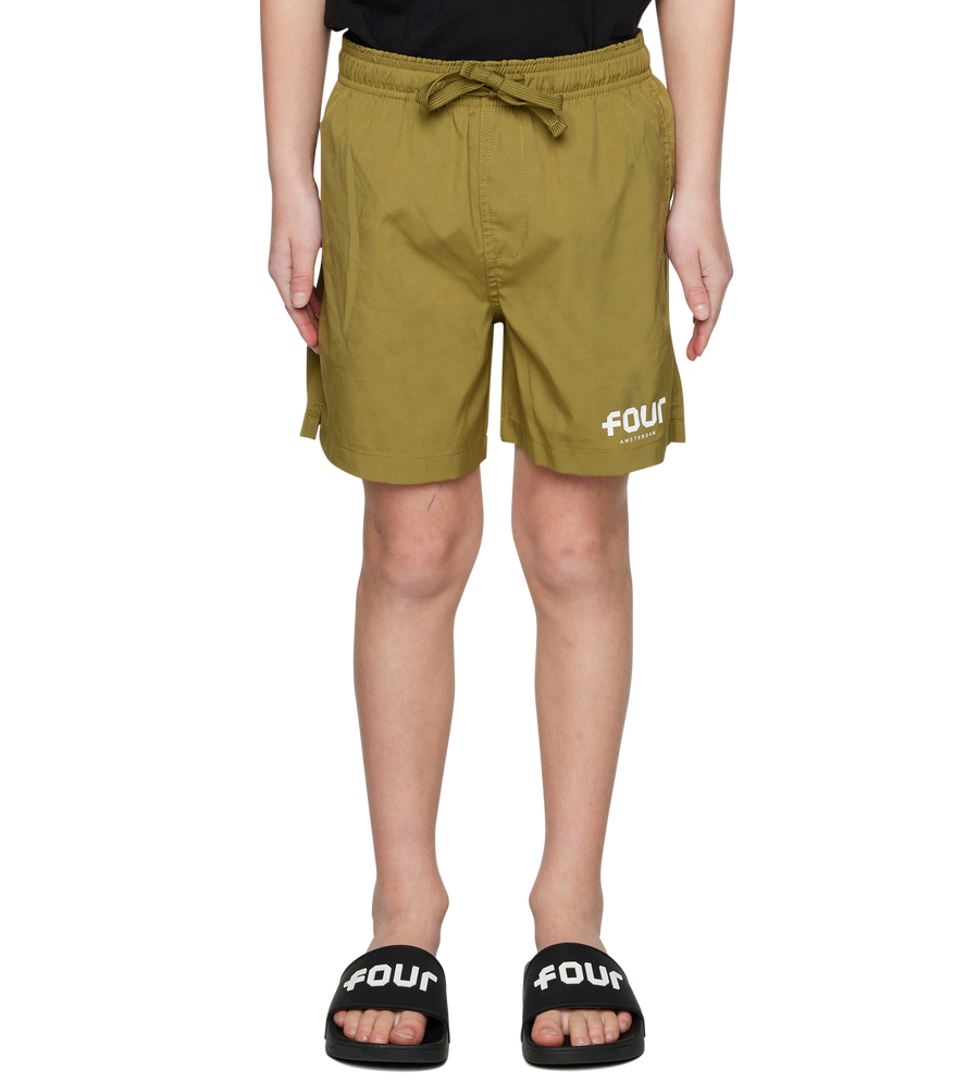 Logo 4AOP Swim Shorts Olive